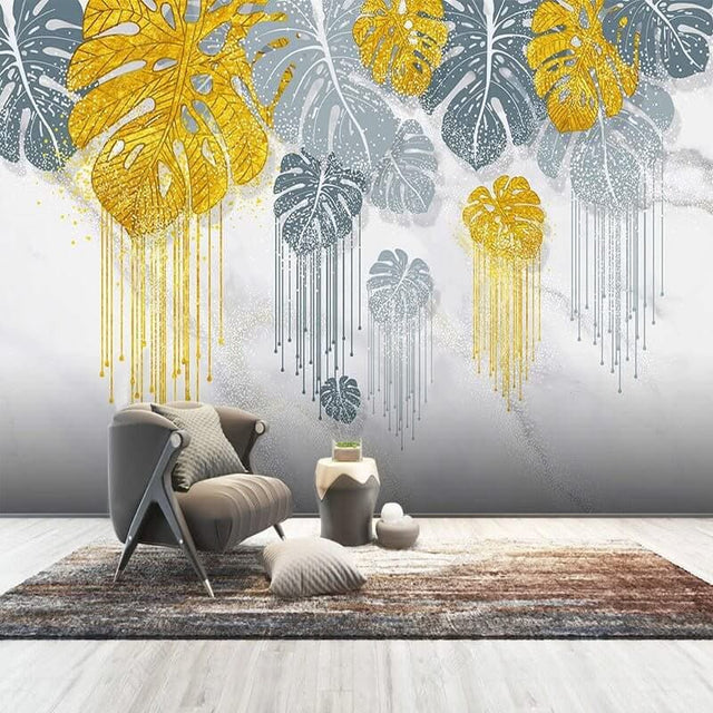 Leaf Wallpaper - Shop Dripping's Stunning Designs-ChandeliersDecor.com