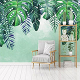 Leafs Fallen Wallpaper Mural - Beautiful and Natural Designs-ChandeliersDecor