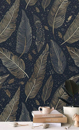 Leaves in Bloom Wallpaper Mural-ChandeliersDecor.com