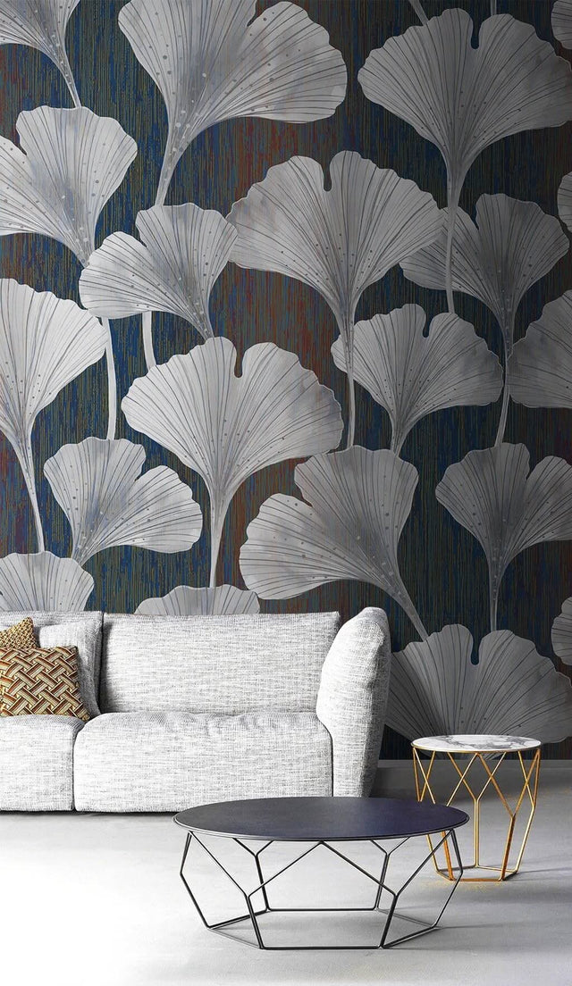 Leaves Petals from the Pond Wallpaper Mural-ChandeliersDecor.com