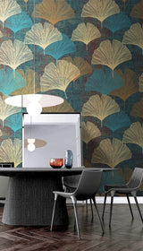 Leaves Texture Bliss Wallpaper Mural-ChandeliersDecor.com