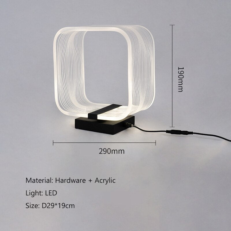 LED Acryl Floor Lamp-ChandeliersDecor