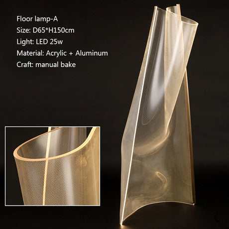 LED Acryl Floor Lamp-ChandeliersDecor