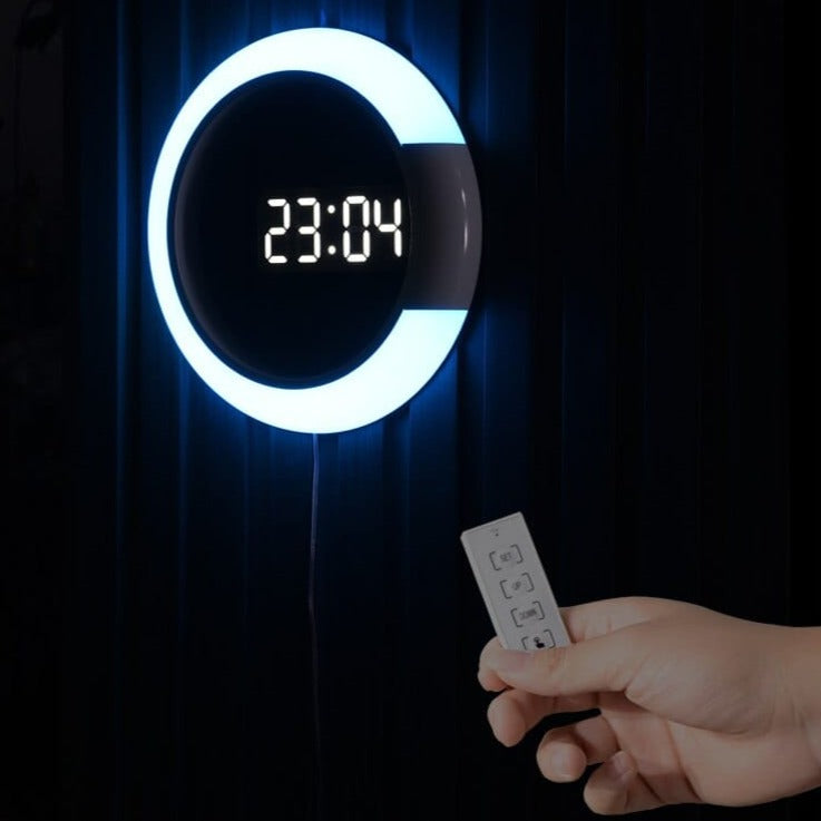 Horloge murale électronique à LED – Affichage de l’heure de haute qualité