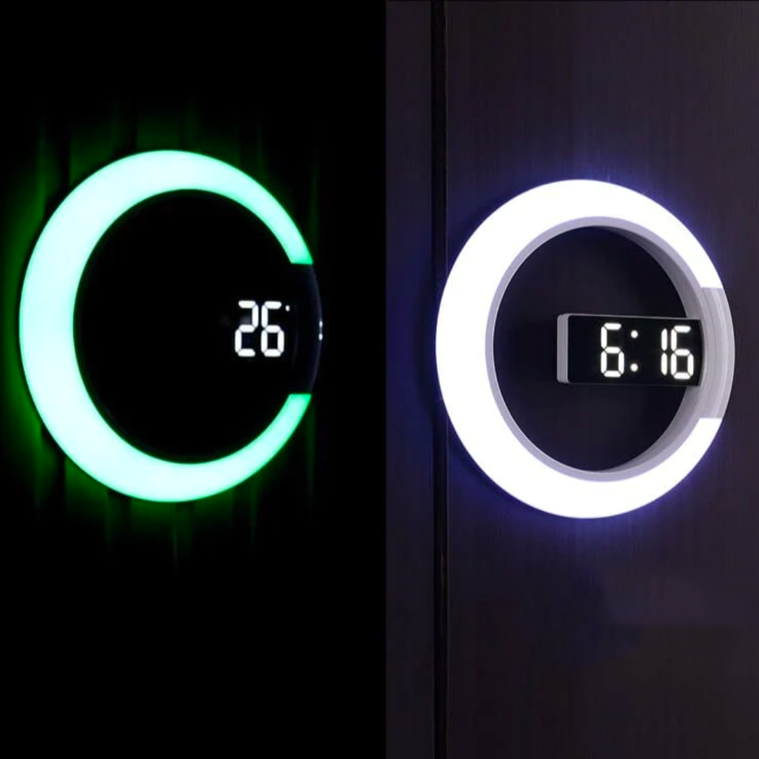 Horloge murale électronique à LED – Affichage de l’heure de haute qualité