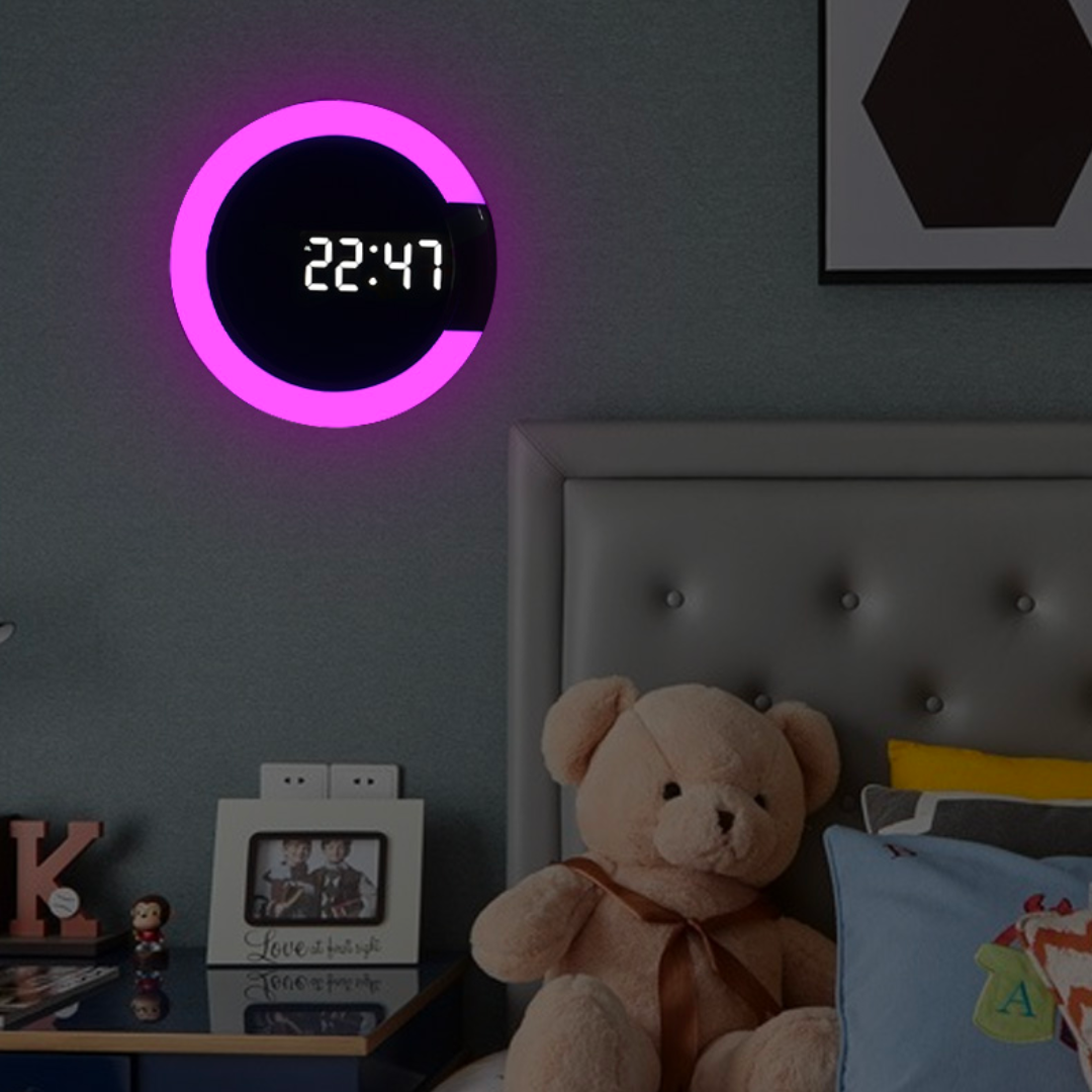 Horloge murale électronique à LED – Affichage de l’heure de haute qualité