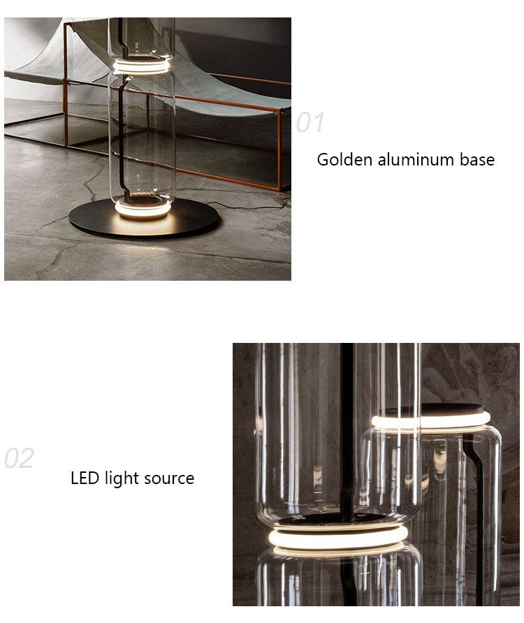 LED Glass Floor Lamp Lighting for Living Room-ChandeliersDecor