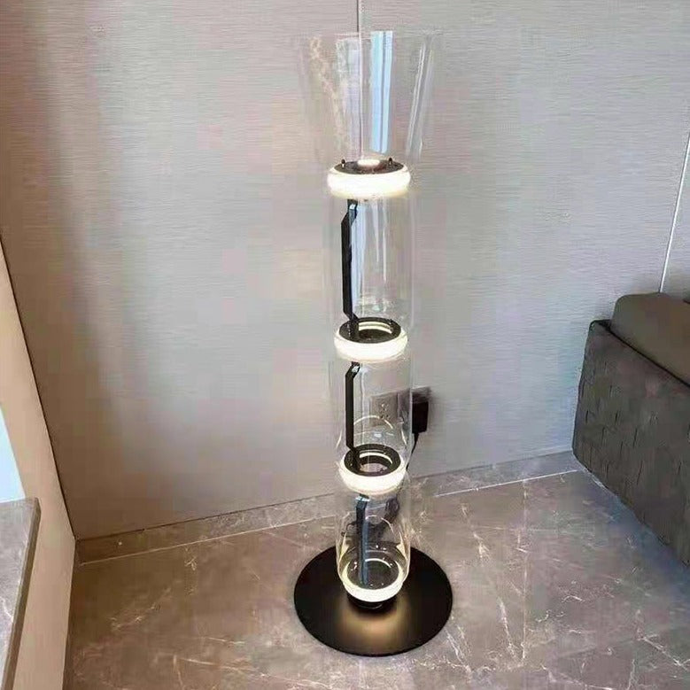 LED Glass Floor Lamp Lighting for Living Room-ChandeliersDecor