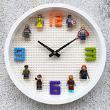 Horloge murale de super-héros avec blocs de construction Lego