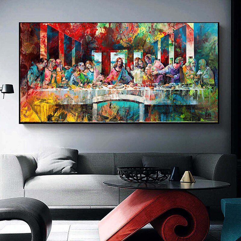 Leonardo da Vinci - The Last Supper Canvas Wall Art-ChandeliersDecor