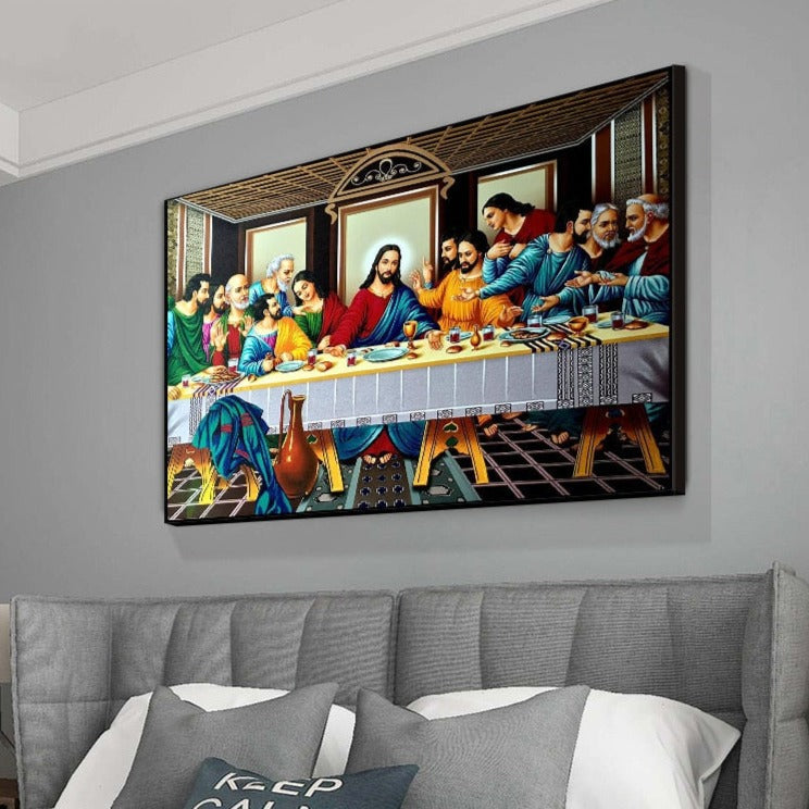 Leonardo da Vinci: The Last Supper Canvas Wall Art-ChandeliersDecor