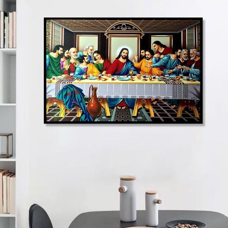 Leonardo da Vinci: The Last Supper Canvas Wall Art-ChandeliersDecor