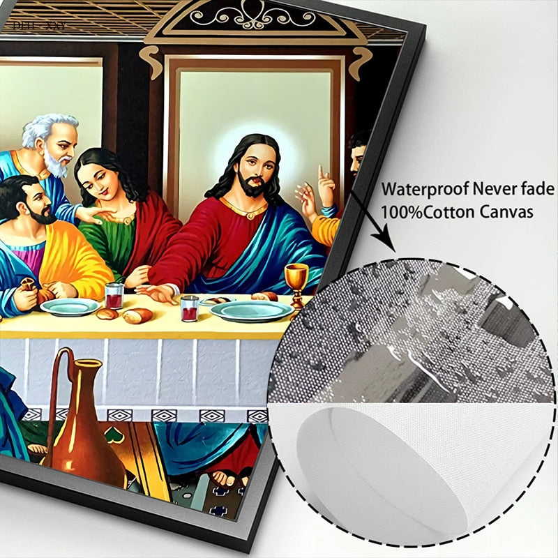 Leonardo da Vinci: The Last Supper Canvas Wall Art-ChandeliersDecor