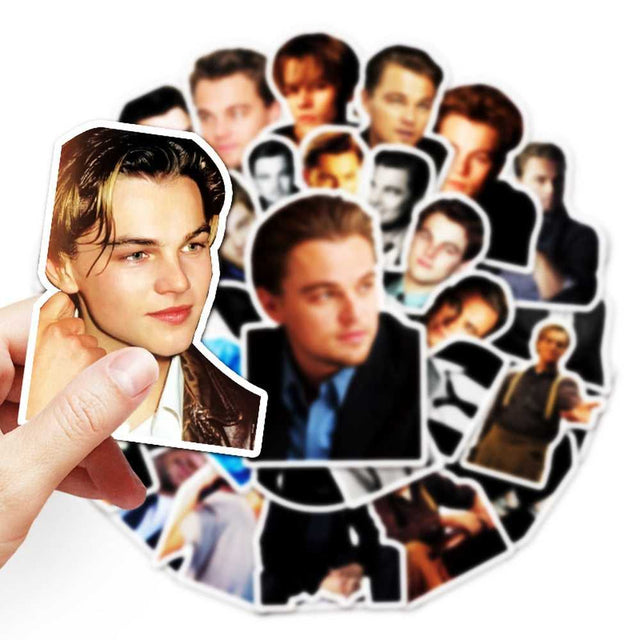 Leonardo DiCaprio Movie Star Actor Graffiti Stickers-ChandeliersDecor