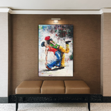 Let's Dance on the Singer's Beat: Musical Canvas Wall Art-ChandeliersDecor