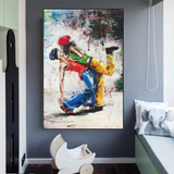 Let's Dance on the Singer's Beat: Musical Canvas Wall Art-ChandeliersDecor