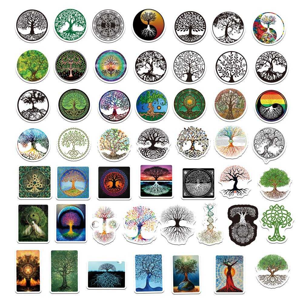 Life Tree Miracle Faith Totem Stickers-ChandeliersDecor