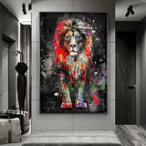 Lions Kingdom Canvas Wall Art-ChandeliersDecor