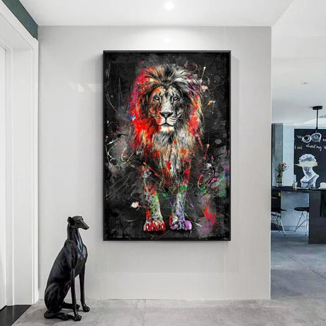 Lions Kingdom Canvas Wall Art-ChandeliersDecor