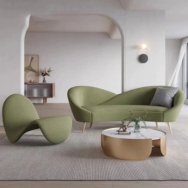 Lip Petals Designer Italian Sofa Set-ChandeliersDecor