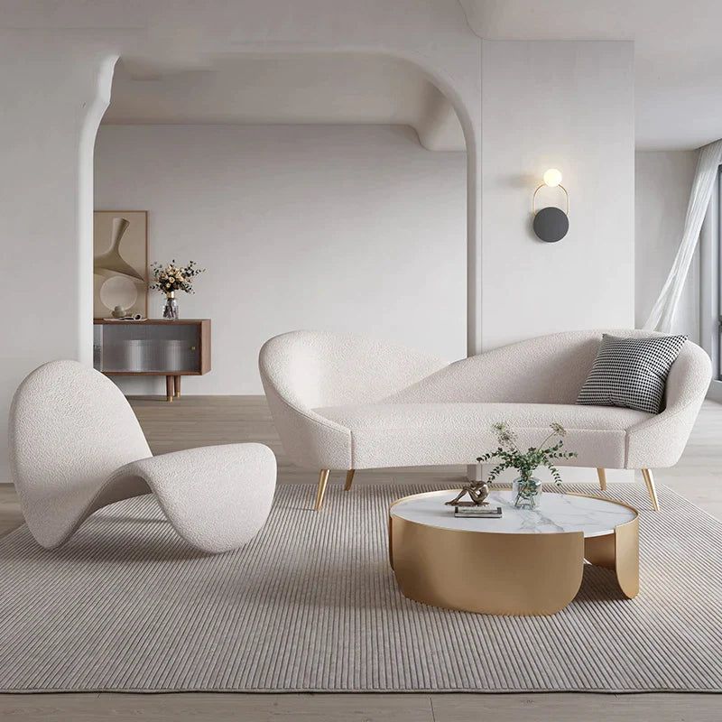 Lip Petals Designer Italian Sofa Set-ChandeliersDecor
