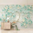 Liven Up Your Living Room with Flowers on Tree Wallpaper-ChandeliersDecor.com
