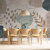 Living Room Wallpaper Mural - Abstract Topical Forest-ChandeliersDecor.com