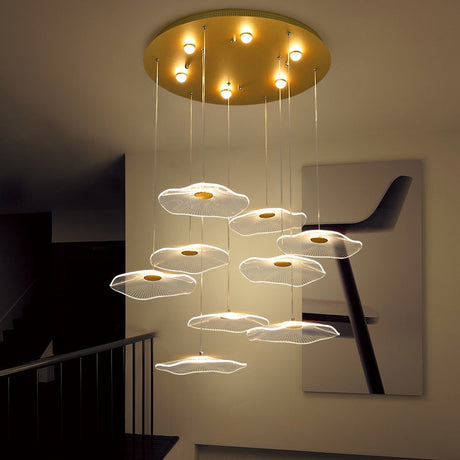 Lotus Leaf Chandelier: Elegant Lighting for Your Space-ChandeliersDecor