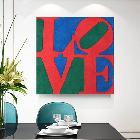 Love Abstract Canvas Wall Art-ChandeliersDecor