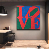 Love Abstract Canvas Wall Art-ChandeliersDecor