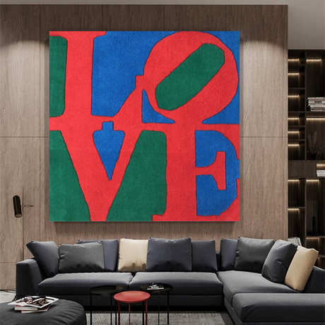 Love Abstract Canvas Wall Art-ChandeliersDecor