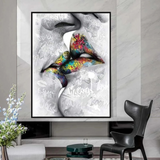 Lovers Kiss Wall Art: Exquisite D√©cor for Passionate Souls-ChandeliersDecor