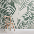 Lush Green Tropical Vibe Mural Wallpaper-ChandeliersDecor.com