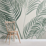 Lush Green Tropical Vibe Mural Wallpaper-ChandeliersDecor.com