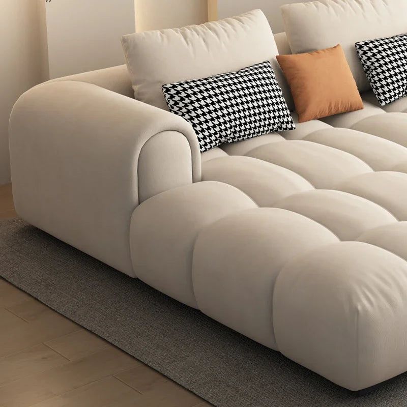 Luxury Sectional Calf Leather Sofa Cama Chaise Sofa Set-ChandeliersDecor