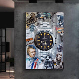 Luxury Watch Mcqueen Canvas Wall Art-ChandeliersDecor