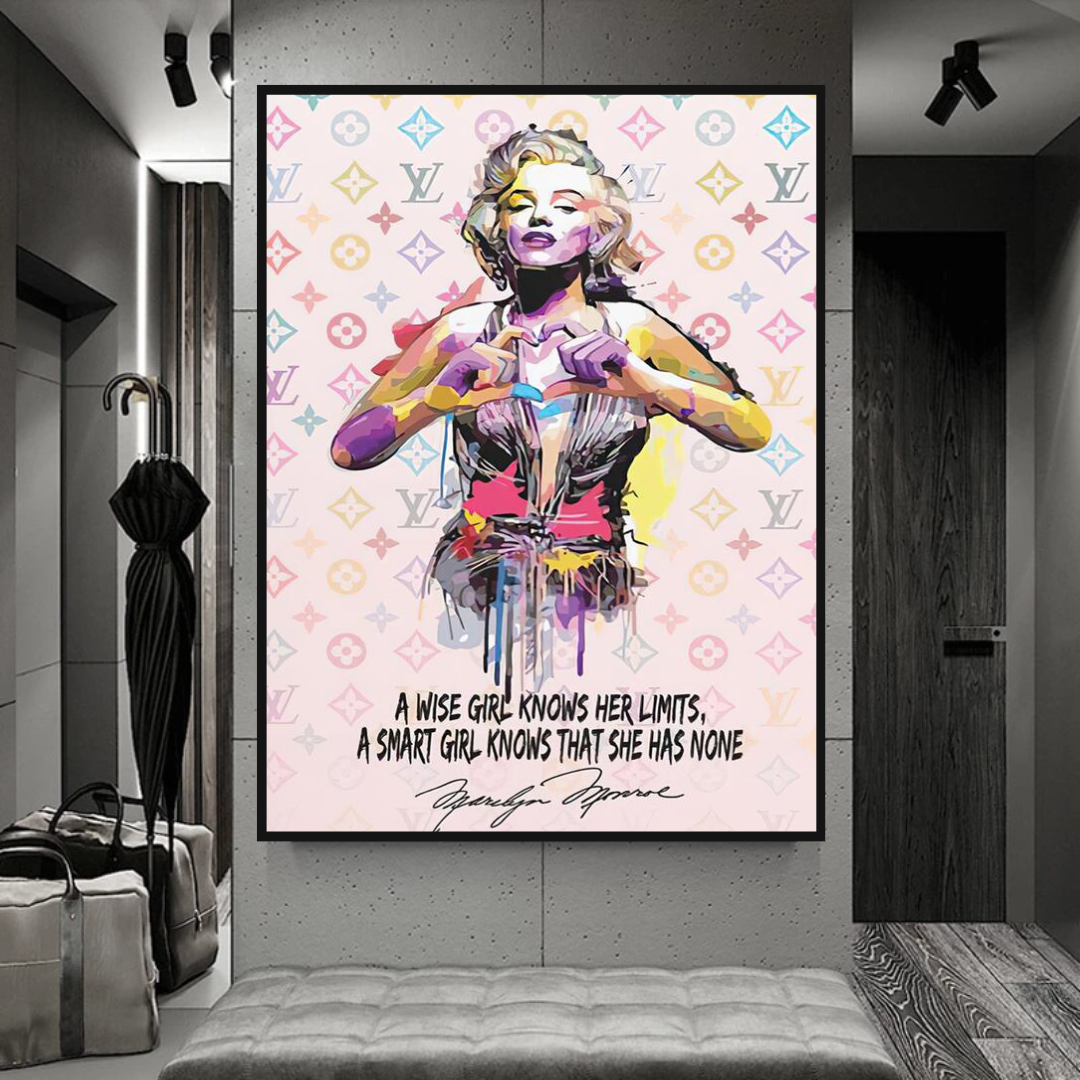 LV Wise Girl Marilyn Poster - Stylish Art for Your Walls-ChandeliersDecor