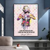 LV Wise Girl Marilyn Poster - Stylish Art for Your Walls-ChandeliersDecor