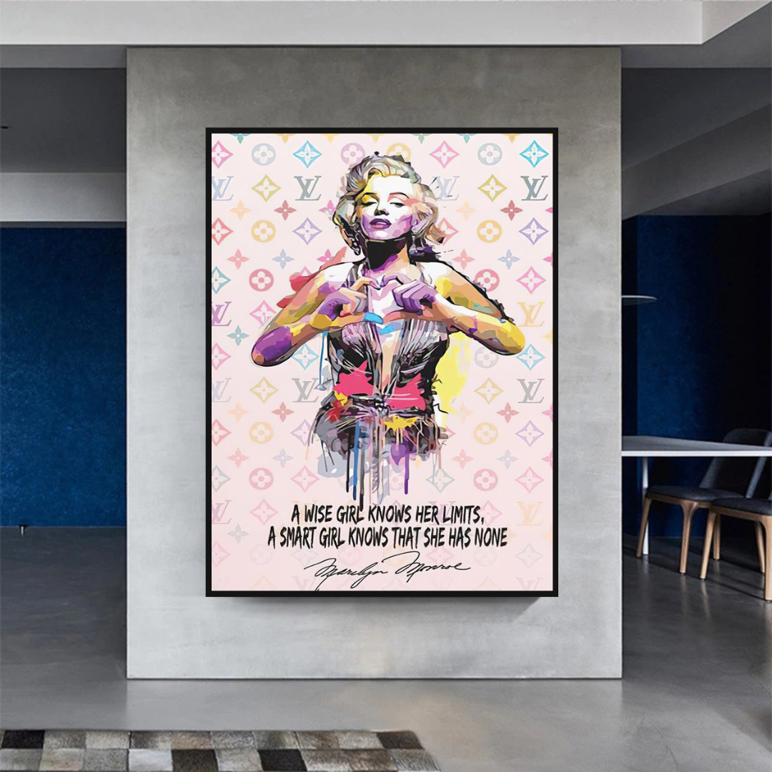 LV Wise Girl Marilyn Poster - Stylish Art for Your Walls-ChandeliersDecor