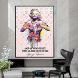 LV Wise Girl Marilyn Poster - Stylish Art for Your Walls-ChandeliersDecor