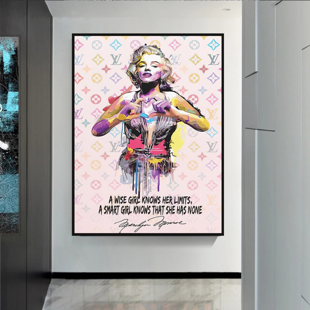 LV Wise Girl Marilyn Poster - Stylish Art for Your Walls-ChandeliersDecor