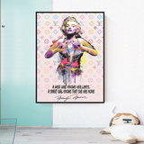 LV Wise Girl Marilyn Poster - Stylish Art for Your Walls-ChandeliersDecor