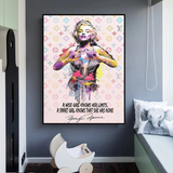 LV Wise Girl Marilyn Poster - Stylish Art for Your Walls-ChandeliersDecor