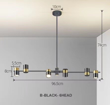 Lynx Design Chandelier: Rotatable Sputnik Chandelier-ChandeliersDecor