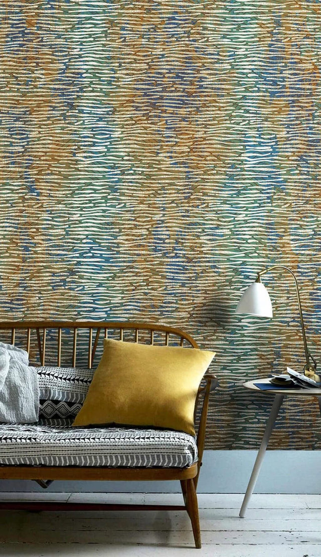 Magnolia Magic Geometric Wallpaper Mural-ChandeliersDecor.com