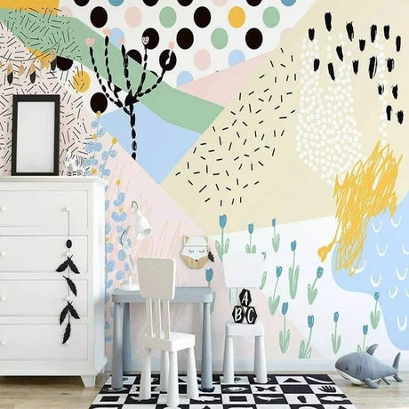 Majestic Mountains and Plants Nursery Wallpaper-ChandeliersDecor.com