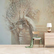 Majestic Peacock 3D Relief Wallpaper-ChandeliersDecor.com