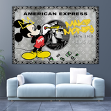 Make Money - Disney Mickey Canvas Wall Art-ChandeliersDecor