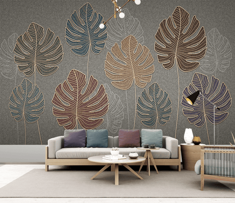 Maple Leafs Wallpaper Murals-ChandeliersDecor.com