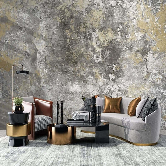 Marble Cement Wall Retro Wallpaper for Home Wall Decor-ChandeliersDecor.com